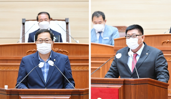 전반기 의장 박상모 시의원, 부의장 김충호 시의원