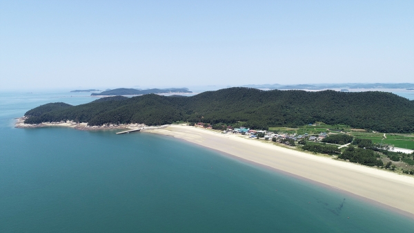 오봉산해수욕장 전경